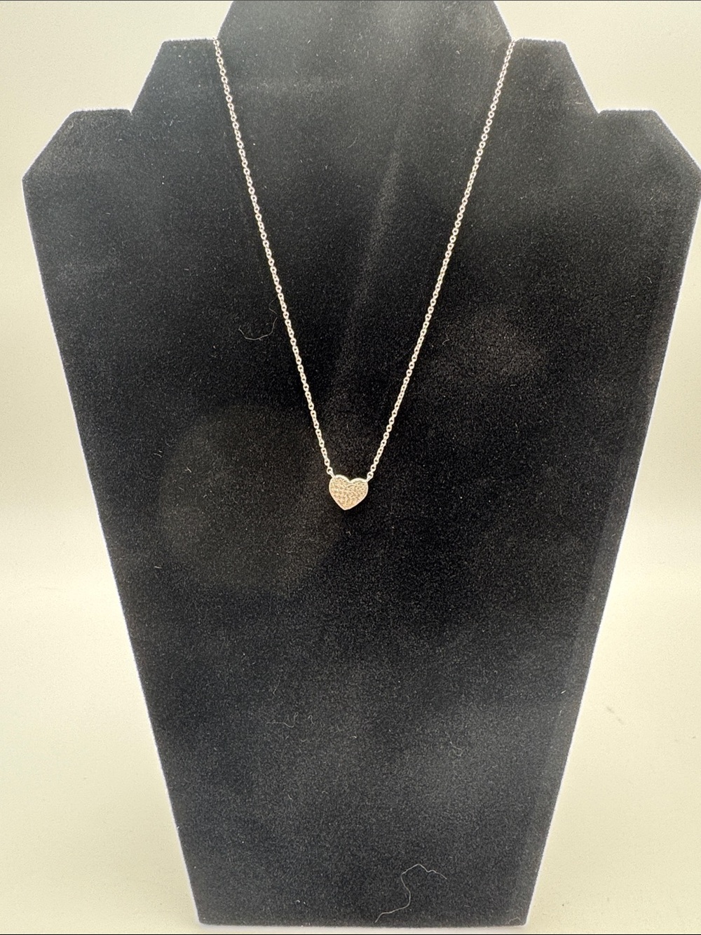 Silver Heart Pendant Necklace - Silver